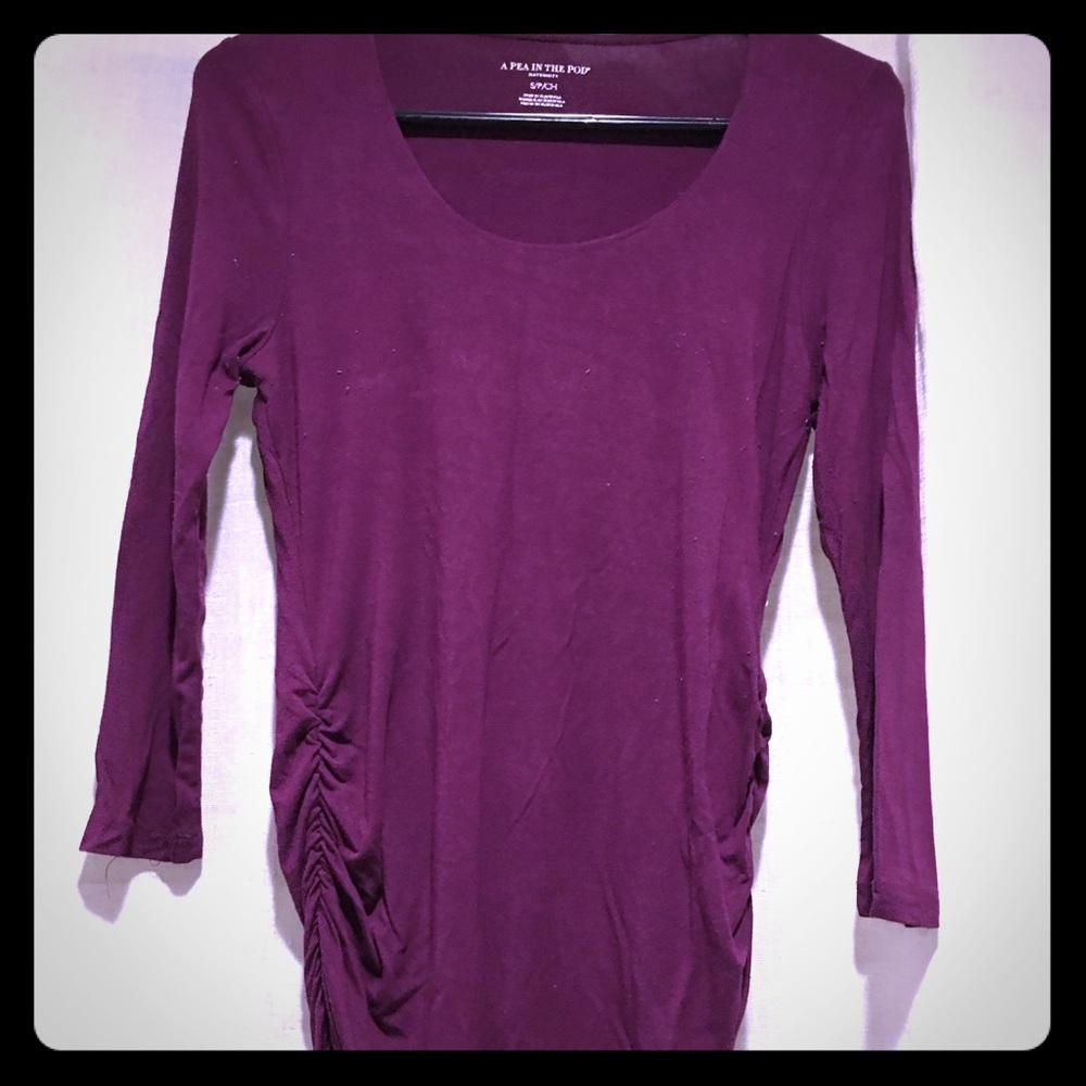 A pea in the pod maternity long sleeved shirt